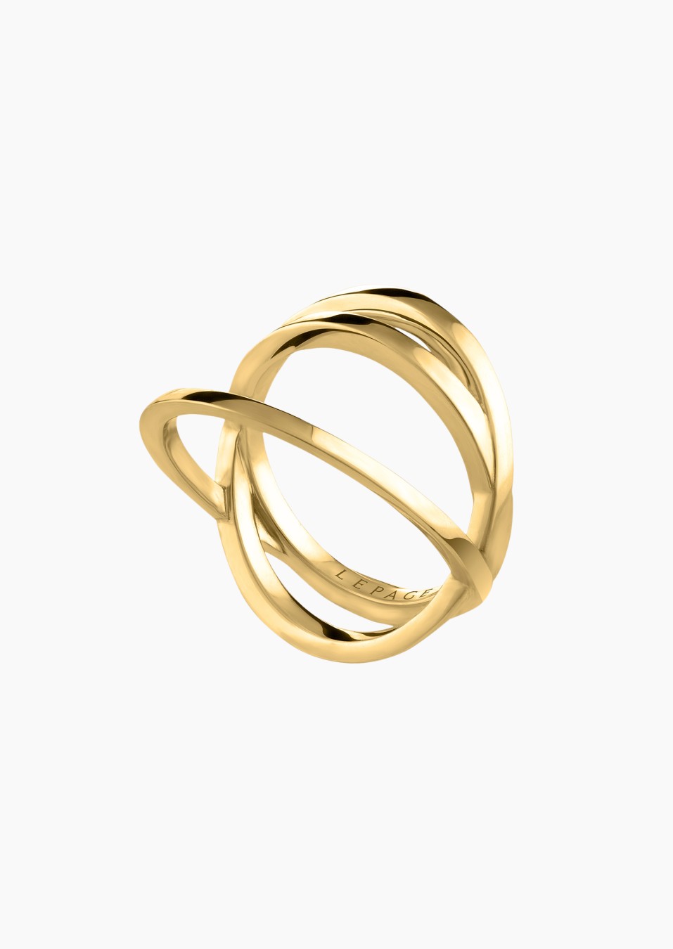 Luna ring in yellow gold / Lepage