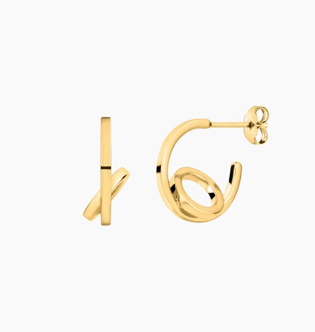 
                                                                                    Alba hoop earrings in yellow gold / Lepage
                                                                            