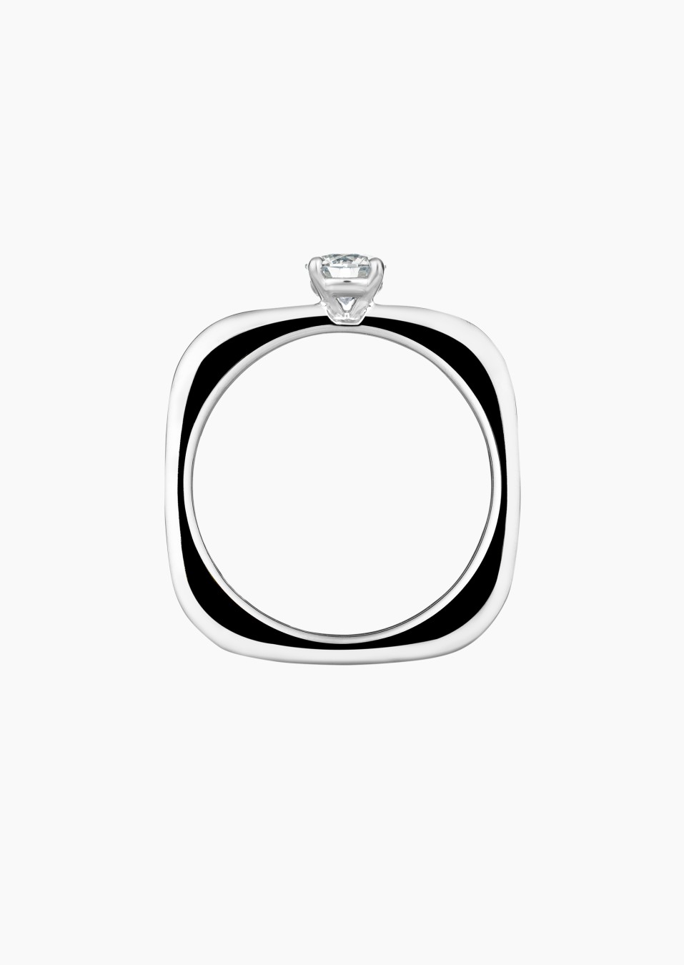 Solitaire Intrépide en or et diamants / Lepage