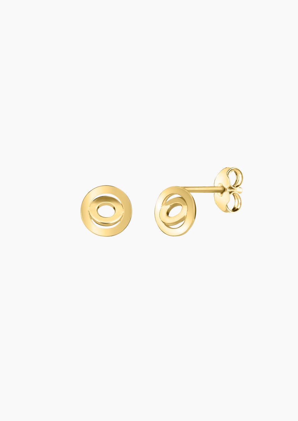 Alba stud earrings in yellow gold / Lepage