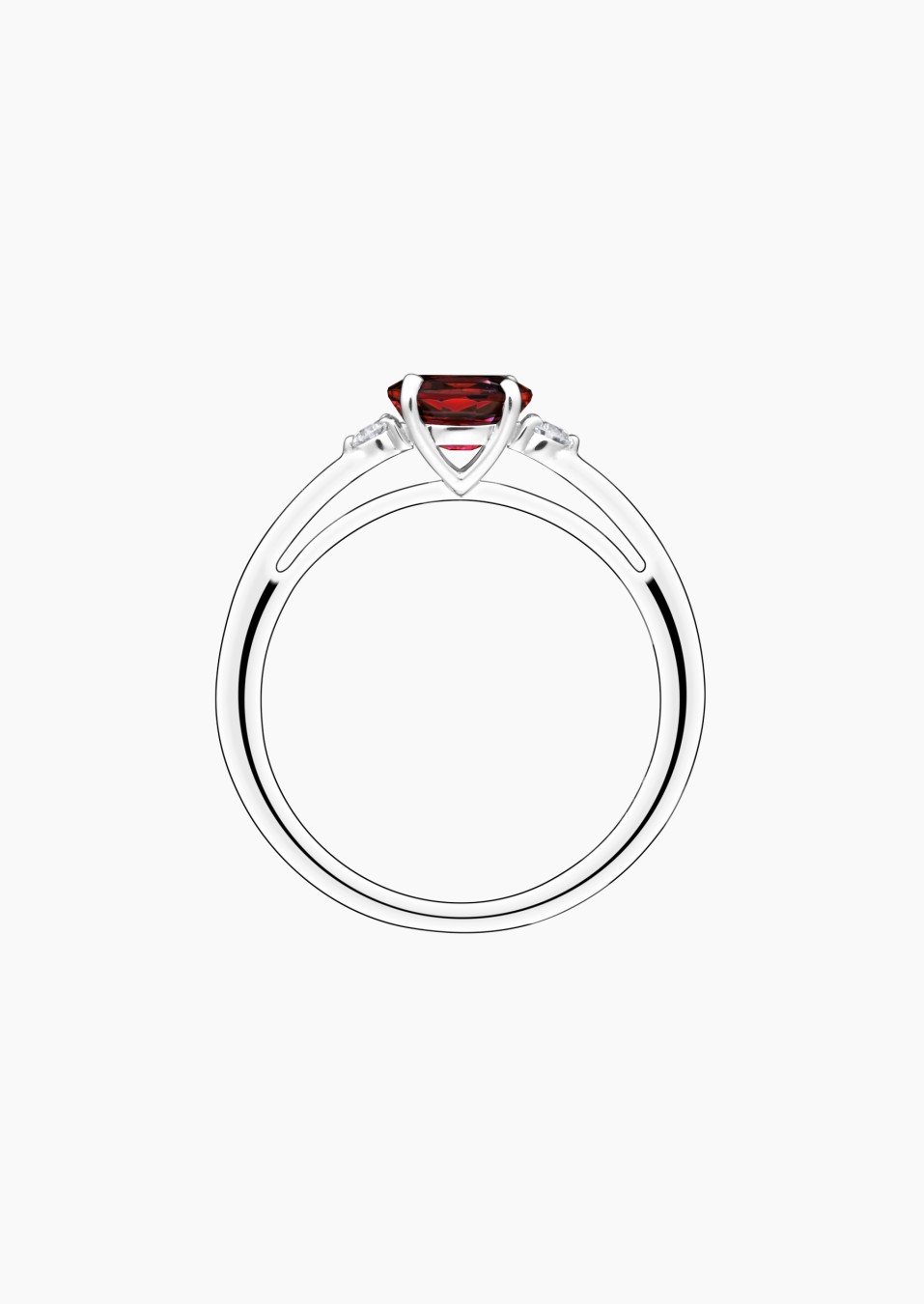 Bague Juliette en or, rubis et diamants / Lepage