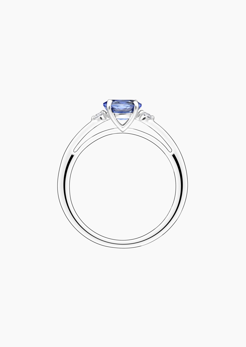 Bague Juliette en or, saphir et diamants / Lepage