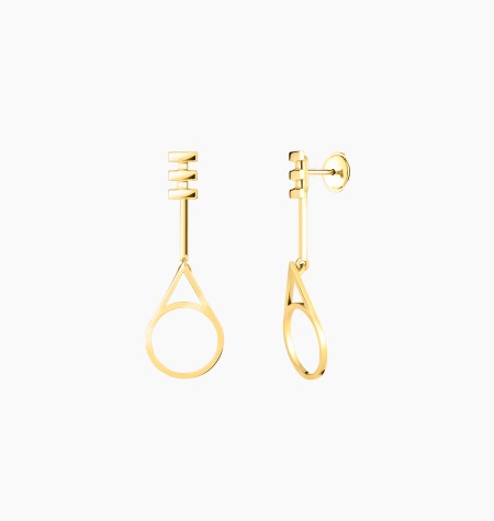 Boucles d'oreilles Vénus en or / Lepage