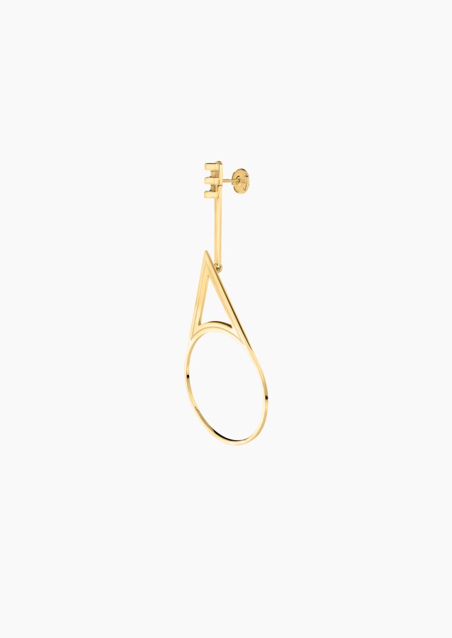 Mono earring Venus in gold / Lepage
