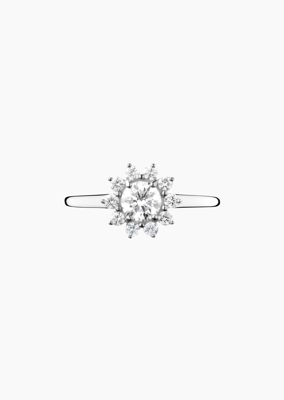 Marguerite ring in gold and diamonds / Lepage