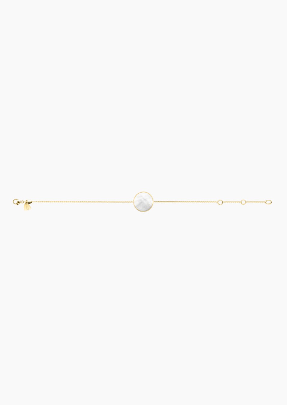 Colette Lune Perlée bracelet in gold and white mother-of-pearl / Lepage