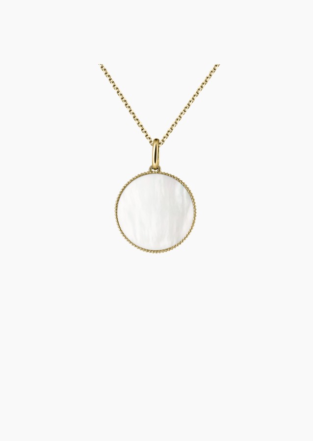 Colette Lune Perlée medal in gold and white mother-of-pearl / Lepage