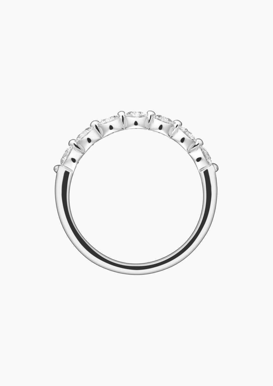 Romance wedding ring in gold and diamonds / Lepage