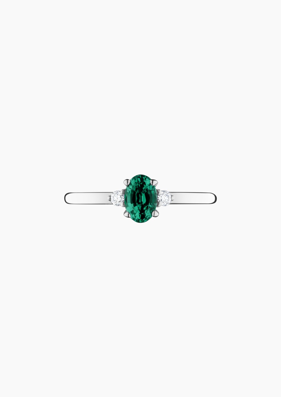 Romeo ring in gold, emerald and diamonds / Lepage Romeo ring in gold, emerald and diamonds / Lepage
