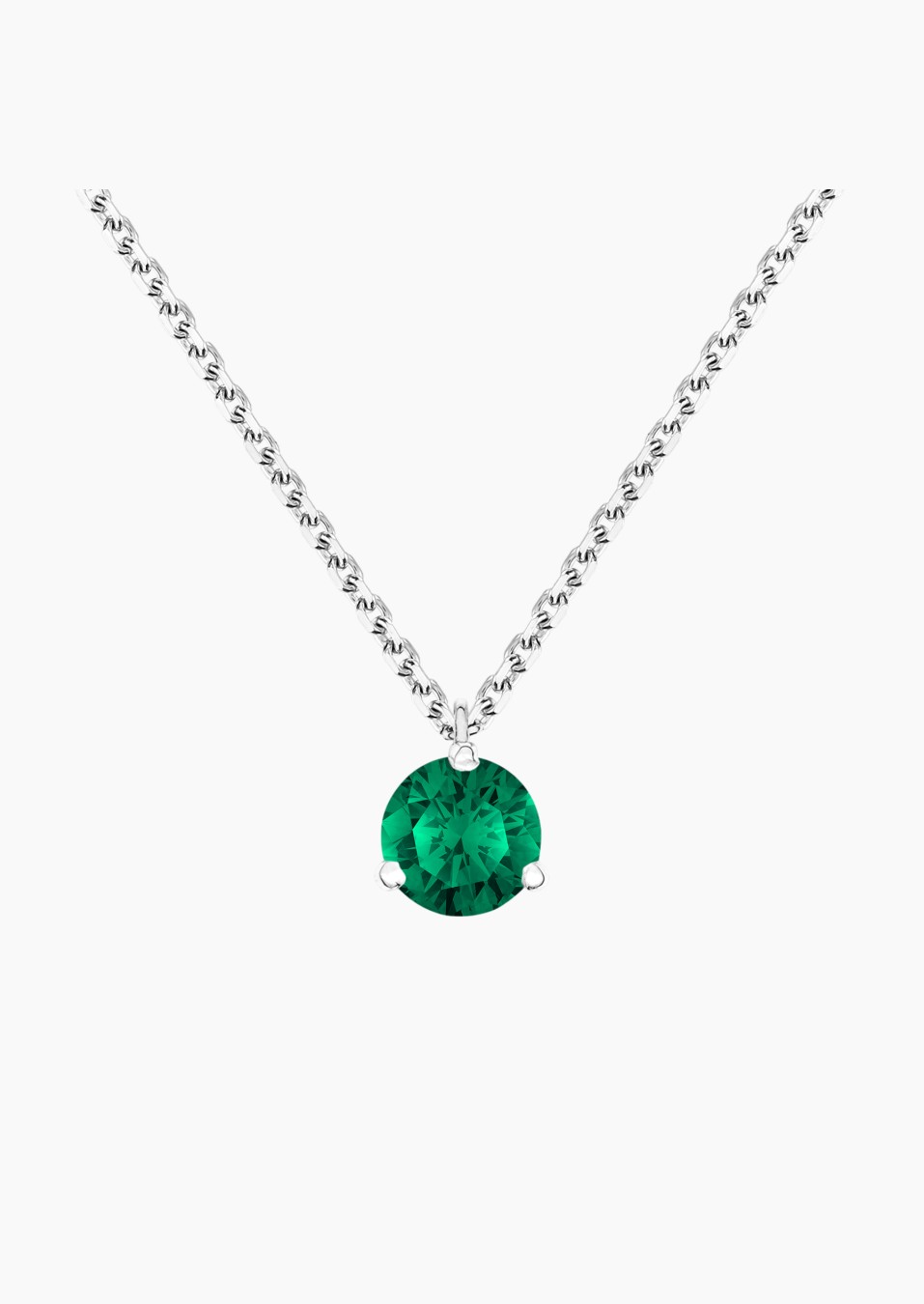 Joli Cœur necklace in gold and emerald / Lepage