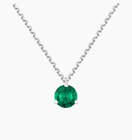 
                                                                                    Joli Cœur necklace in gold and emerald / Lepage
                                                                            