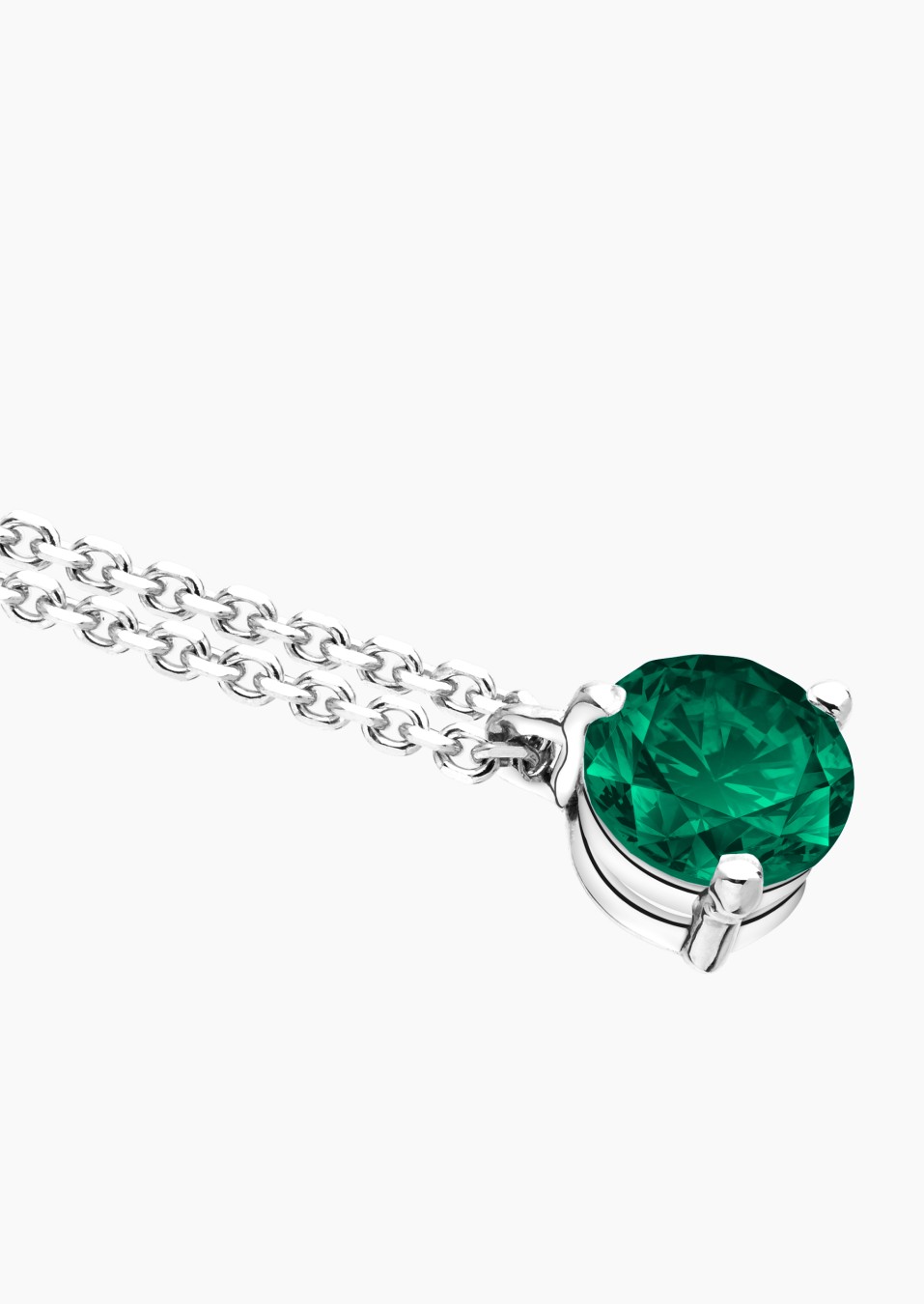 Joli Cœur necklace in gold and emerald / Lepage