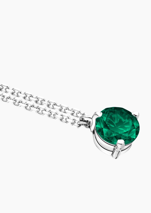 Collier Joli Cœur en or et émeraude / Lepage