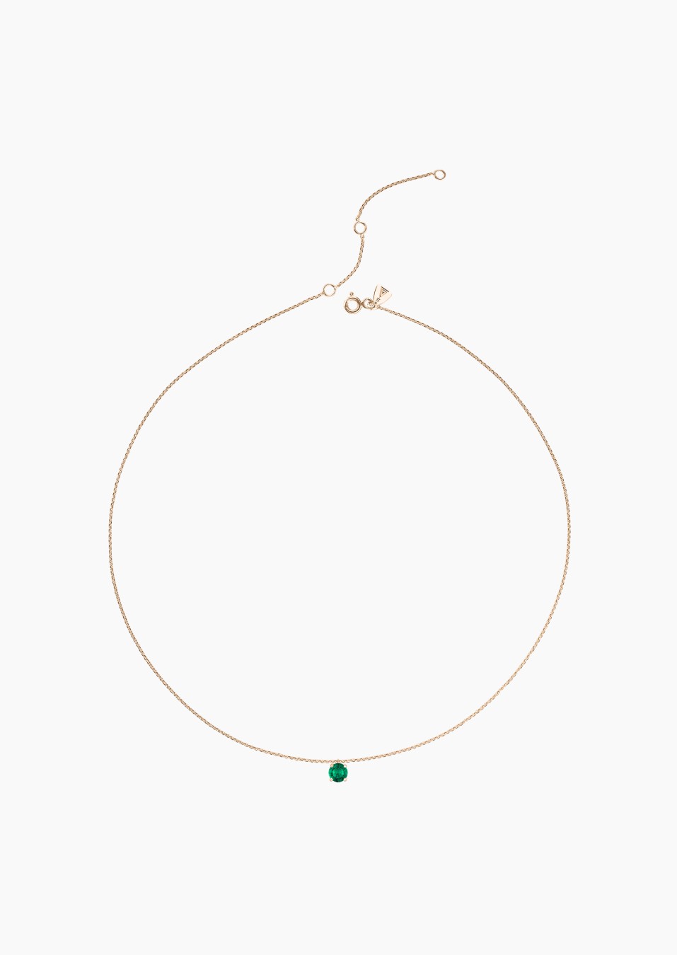 Chéri necklace in gold and emerald / Lepage