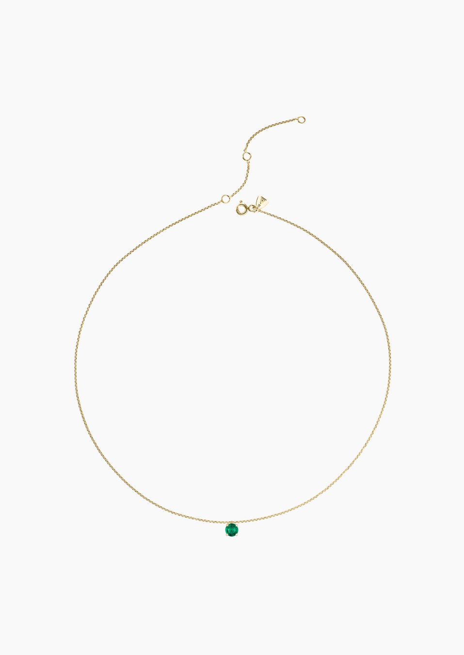 Chéri necklace in gold and emerald / Lepage