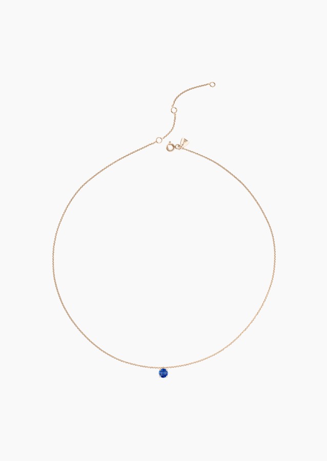 Chéri necklace in gold and sapphire / Lepage