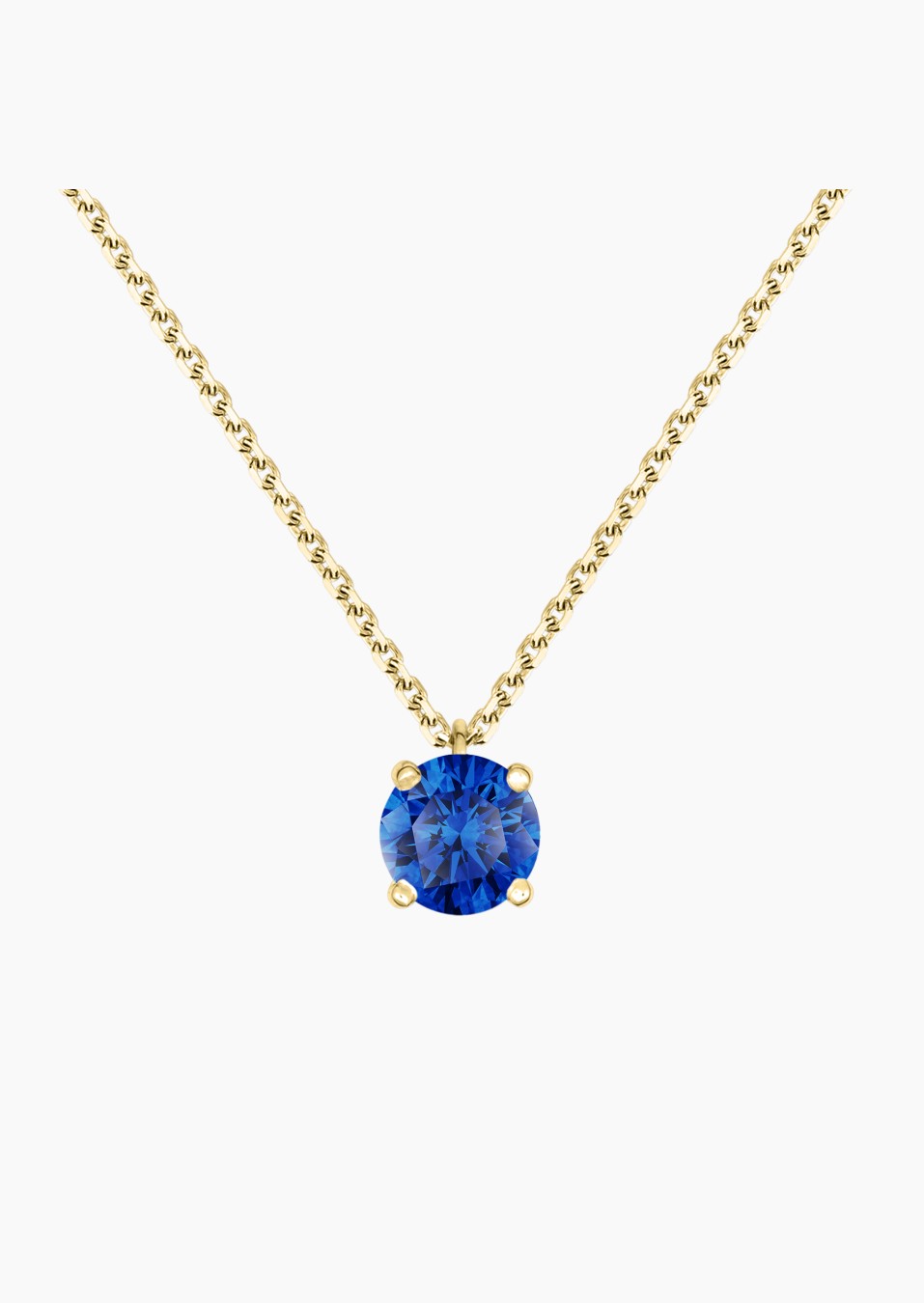 Chéri necklace in gold and sapphire / Lepage