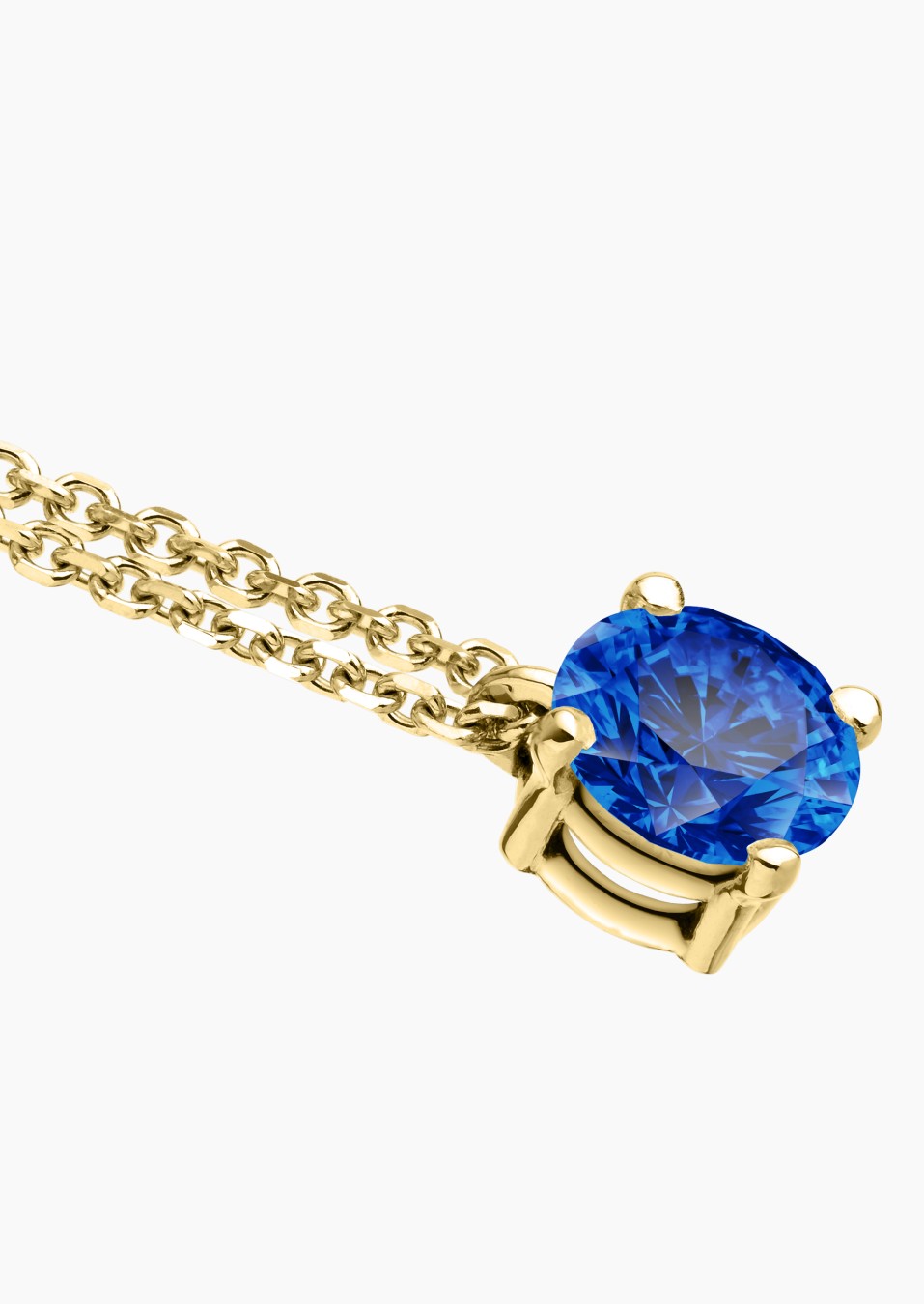 Chéri necklace in gold and sapphire / Lepage