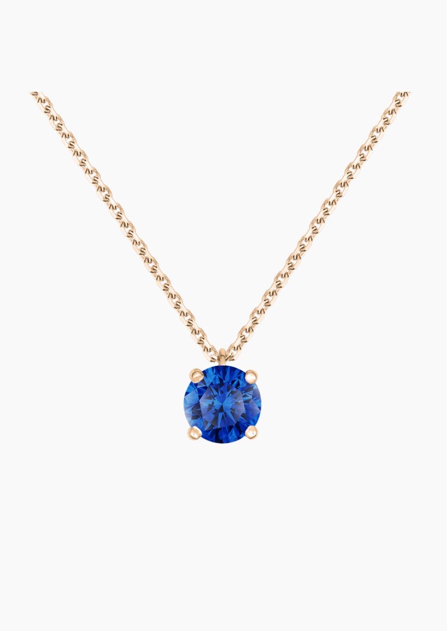 Chéri necklace in gold and sapphire / Lepage