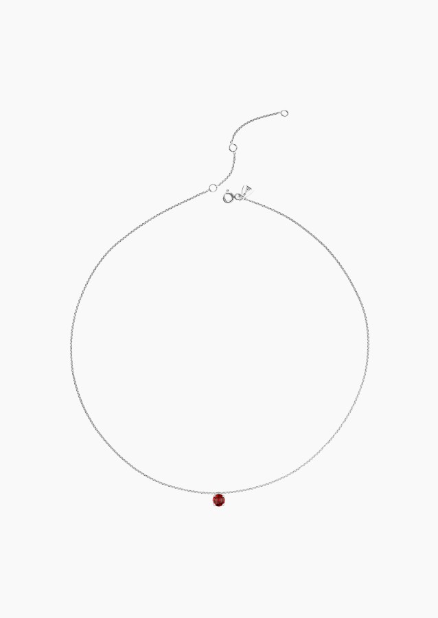 Chéri necklace in gold and ruby / Lepage