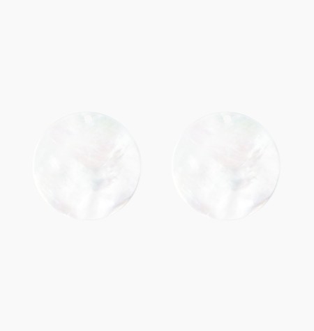
                                                                                    Jetons  Colette Notre-Dame pour boucles d'oreilles en nacre blanche / Lepage
                                                                            