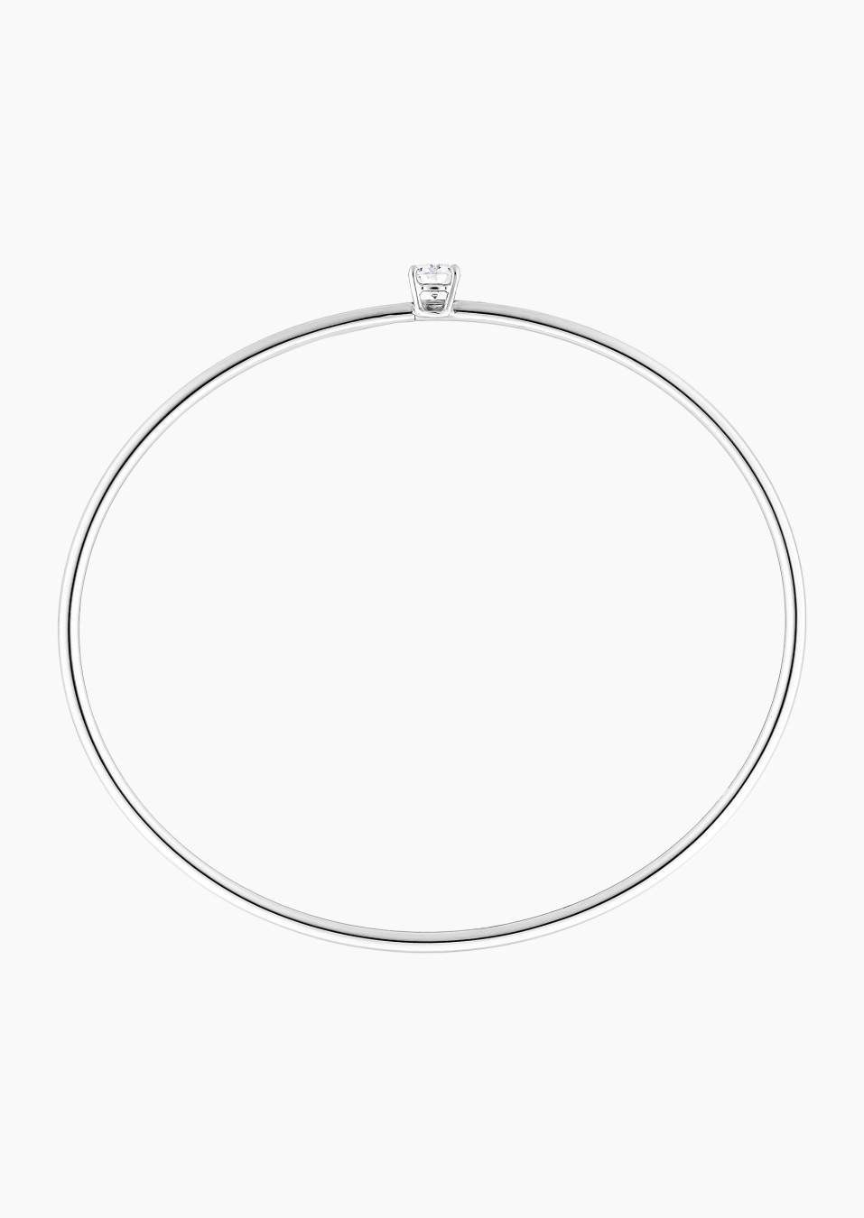 Pur flexible bangle bracelet in gold and diamonds / Lepage