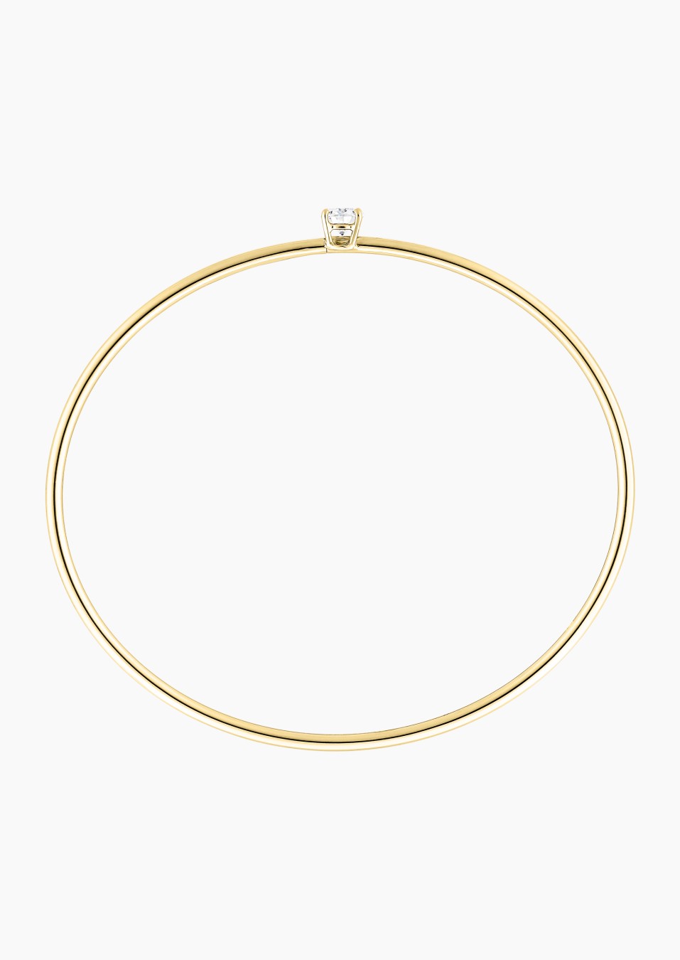 Pur flexible bangle bracelet in gold and diamonds / Lepage