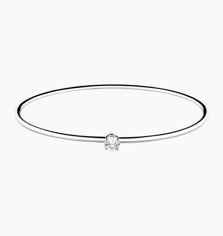 
                                                                                            Pur flexible bangle bracelet in gold and diamonds / Lepage
                                                                                    