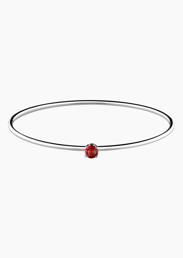 Bracelet Jonc flexible Pur en or et rubis / Lepage