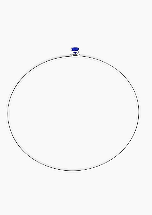 Bracelet Jonc flexible Pur en or et saphir / Lepage