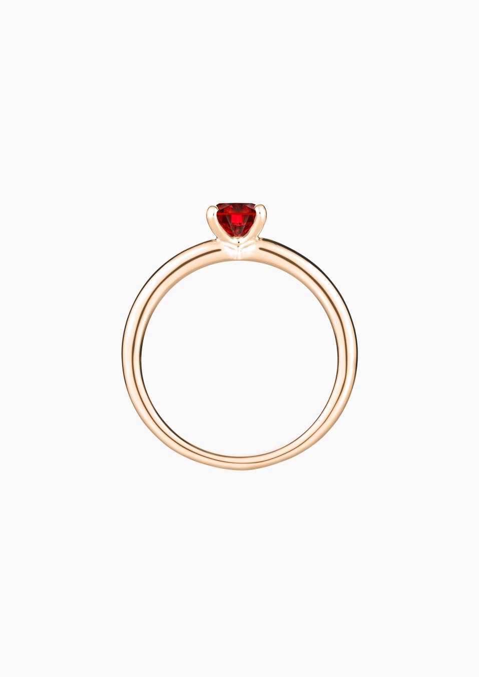 Solitaire Evidence en or et rubis / Lepage