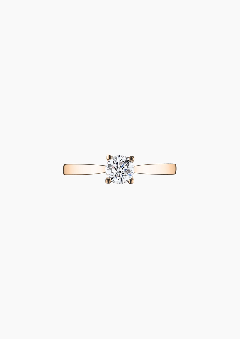 Solitaire Cupidon en or et diamant / Lepage Solitaire Cupidon en or et diamant / Lepage