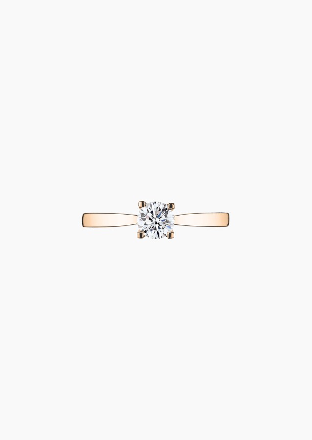 Cupidon solitaire in gold and diamond / Lepage