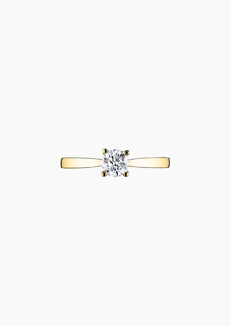Solitaire Cupidon en or et diamant / Lepage Solitaire Cupidon en or et diamant / Lepage