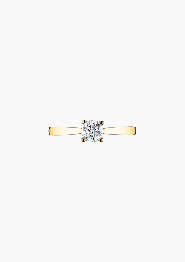 Solitaire Cupidon en or et diamant / Lepage