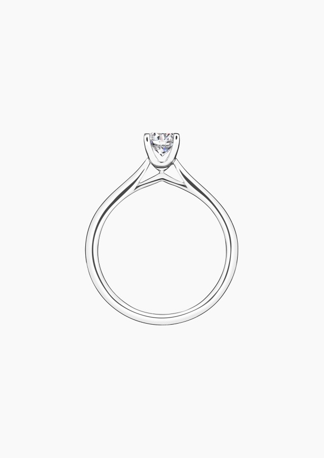 Cupidon solitaire in gold and diamond / Lepage
