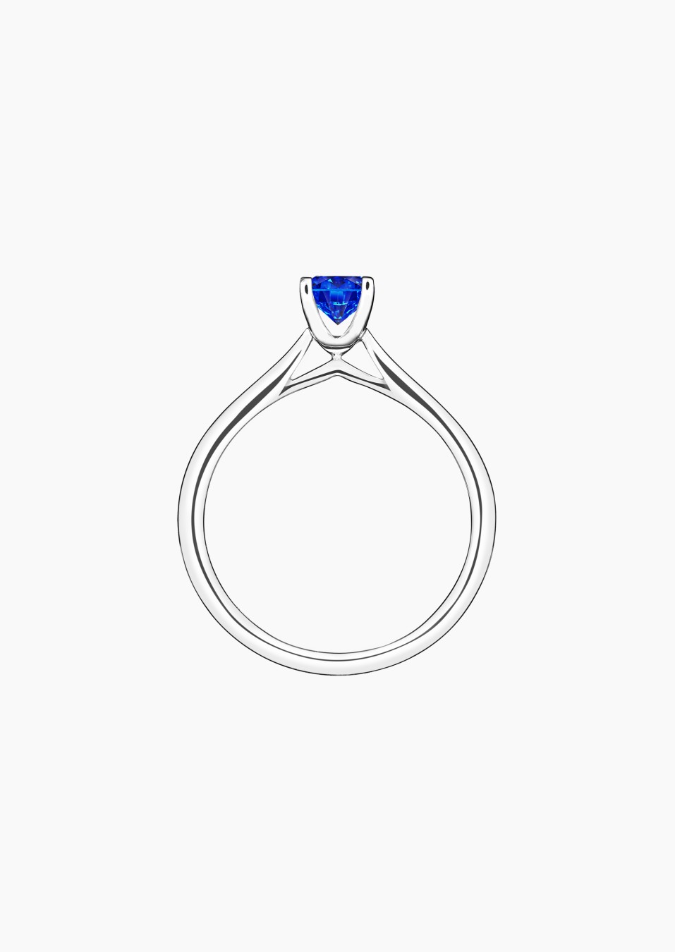 Solitaire Cupidon en or et saphir / Lepage Solitaire Cupidon en or et saphir / Lepage
