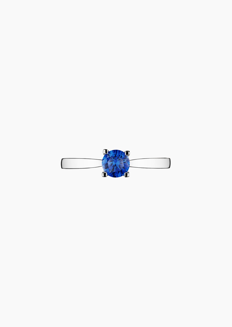 Solitaire Cupidon en or et saphir / Lepage Solitaire Cupidon en or et saphir / Lepage