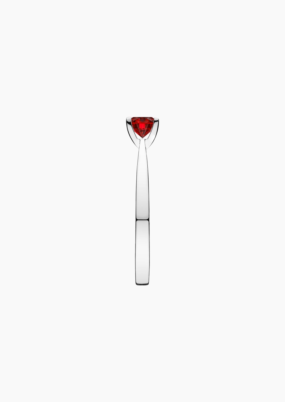 Solitaire Cupidon en or et rubis / Lepage Solitaire Cupidon en or et rubis / Lepage
