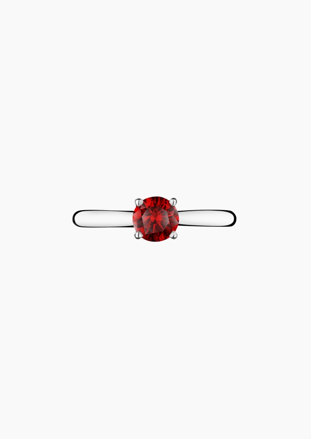 Foudre solitaire in gold and ruby / Lepage