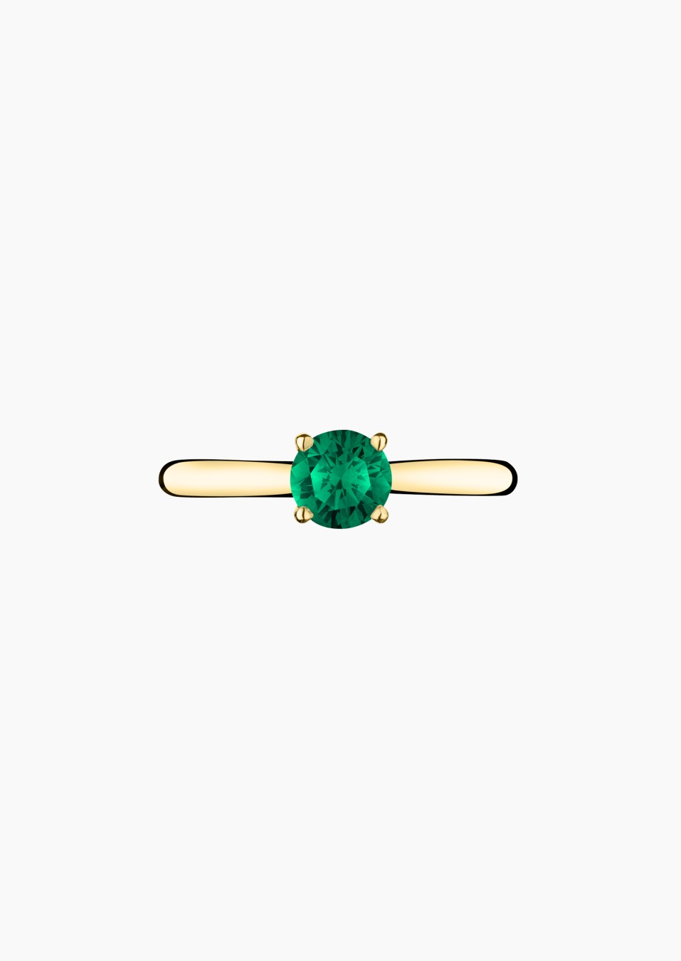 Foudre solitaire in gold and emerald / Lepage Foudre solitaire in gold and emerald / Lepage