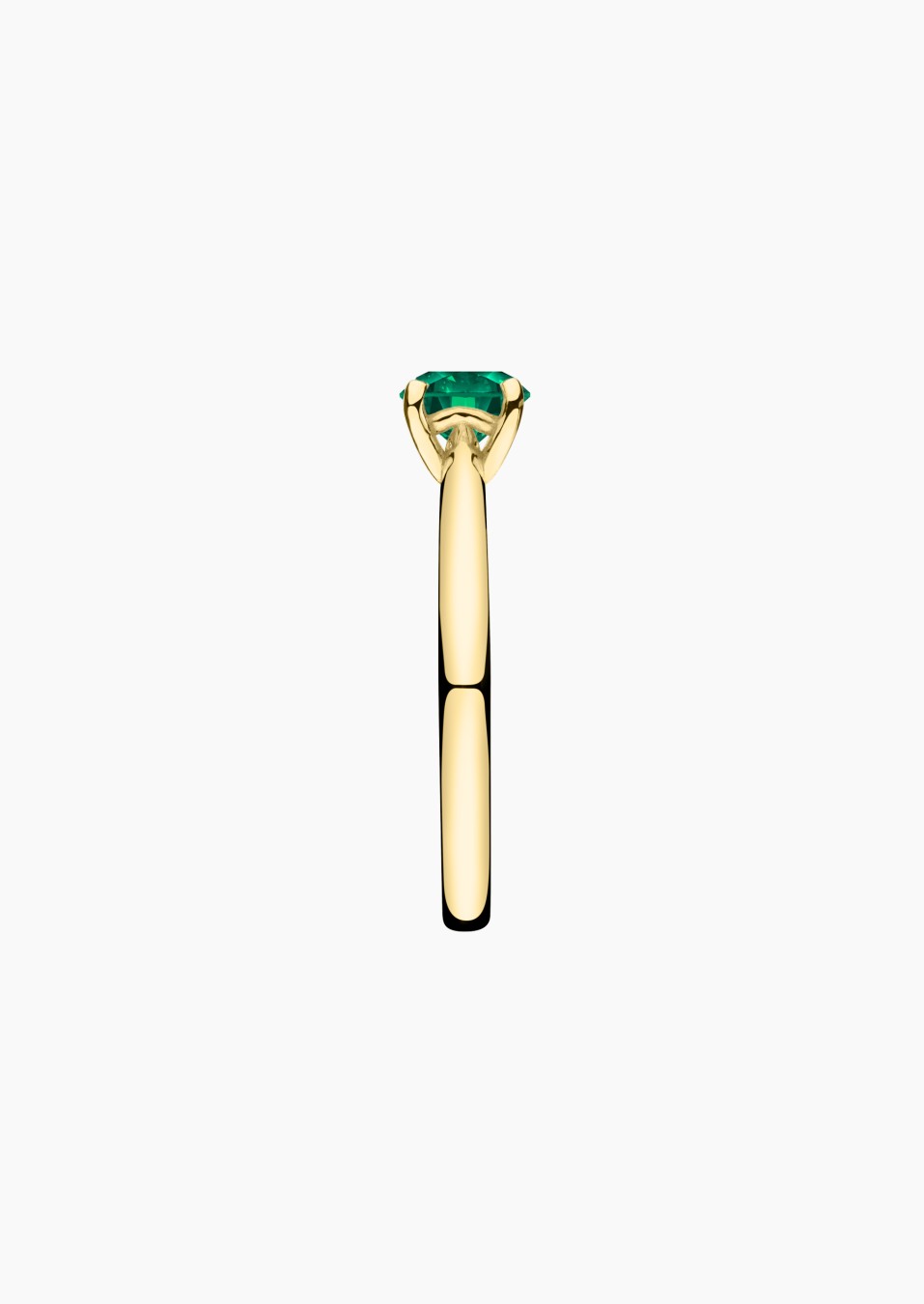 Foudre solitaire in gold and emerald / Lepage Foudre solitaire in gold and emerald / Lepage