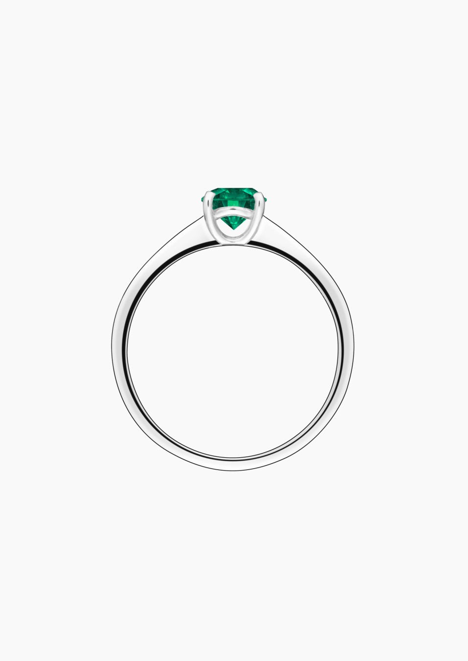 Foudre solitaire in gold and emerald / Lepage Foudre solitaire in gold and emerald / Lepage