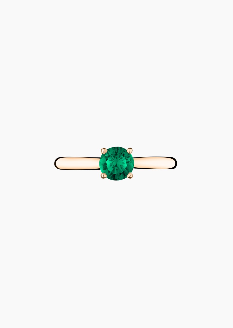 Foudre solitaire in gold and emerald / Lepage Foudre solitaire in gold and emerald / Lepage