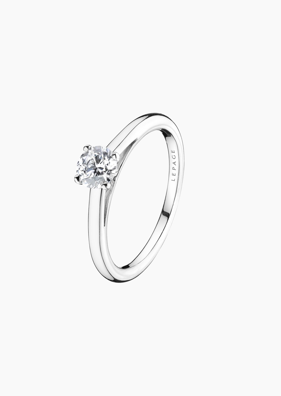 Promesse solitaire in gold and diamond / Lepage