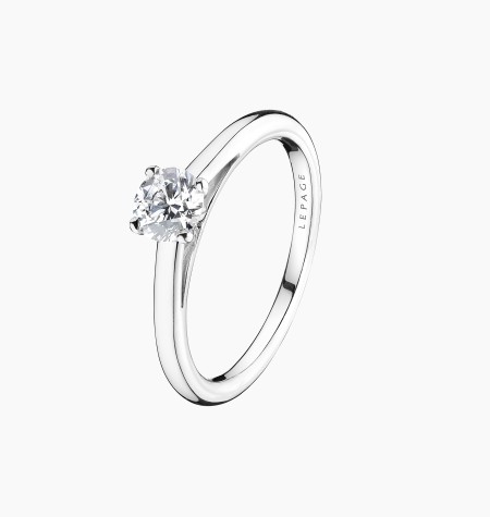 Promesse solitaire in gold and diamond / Lepage