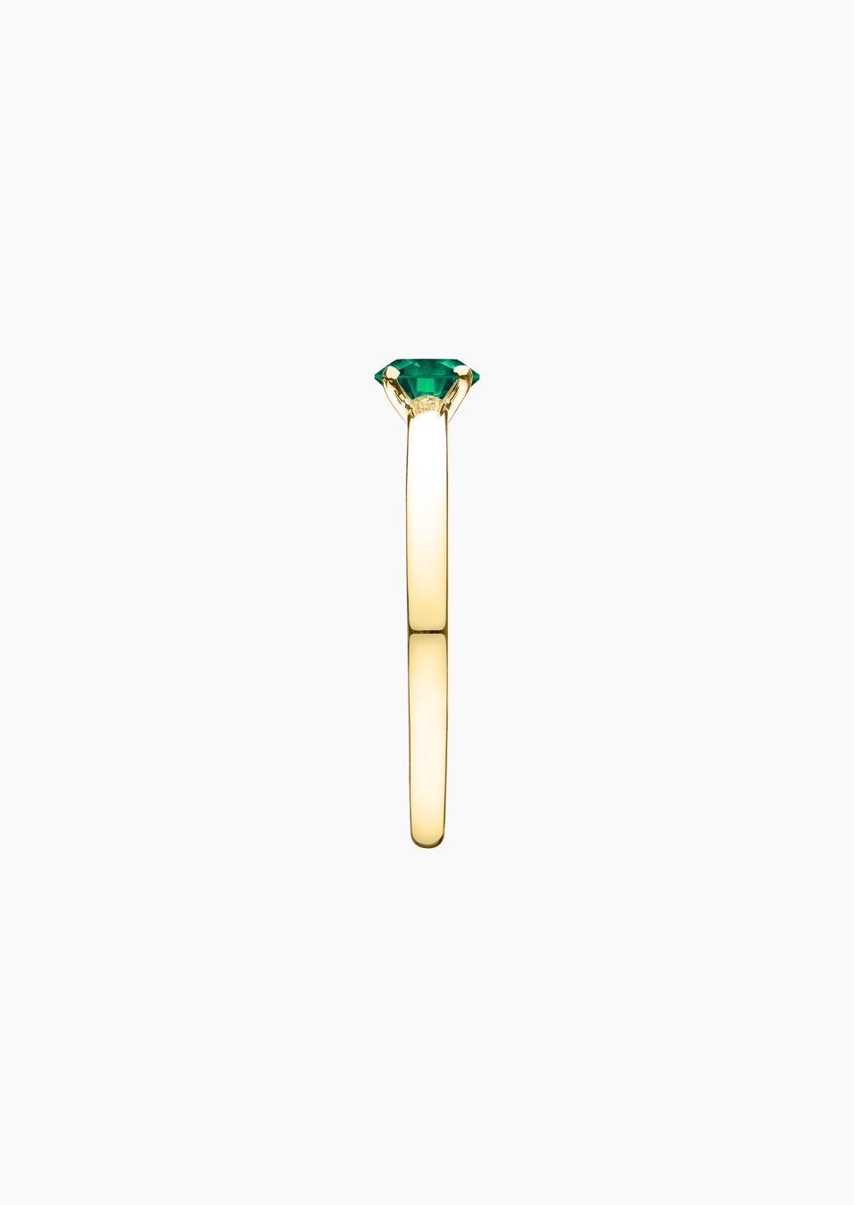 Promesse solitaire in gold and emerald / Lepage