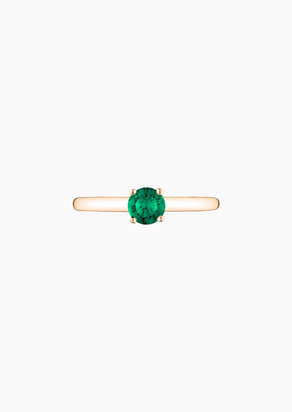 Promesse solitaire in gold and emerald / Lepage