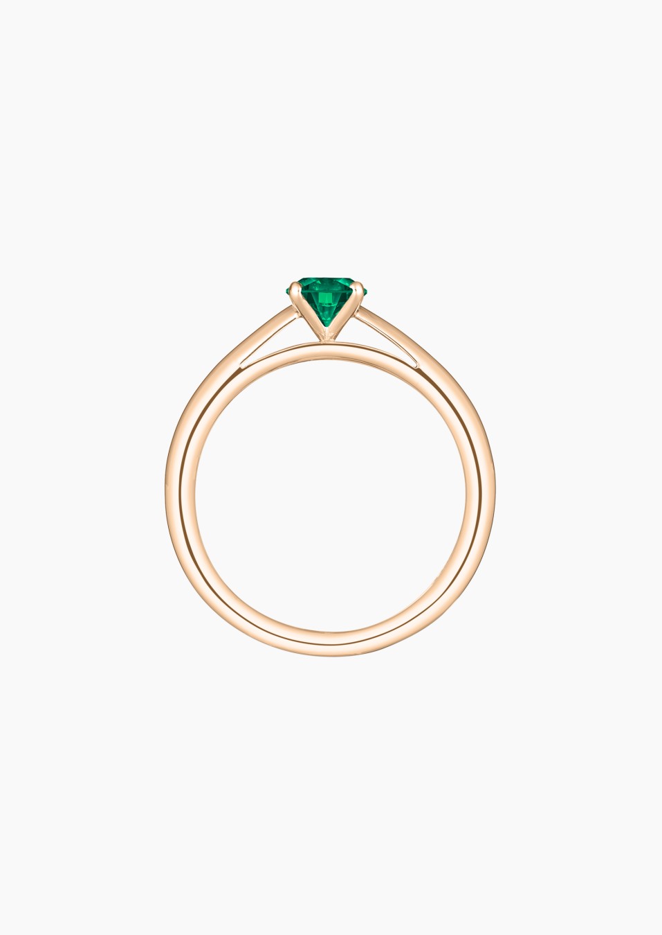 Promesse solitaire in gold and emerald / Lepage