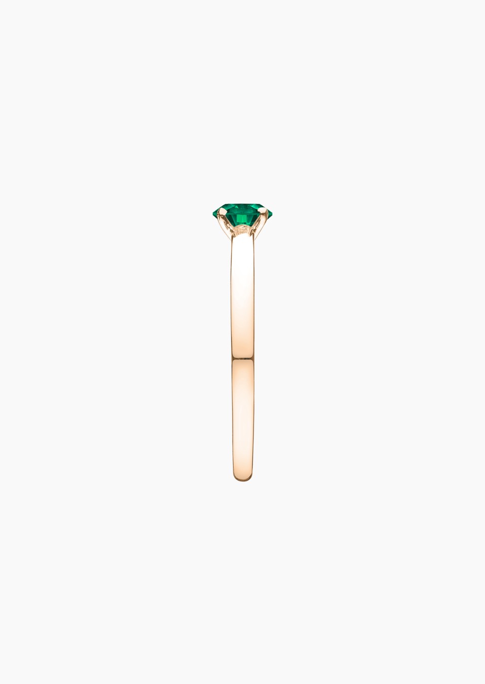Promesse solitaire in gold and emerald / Lepage